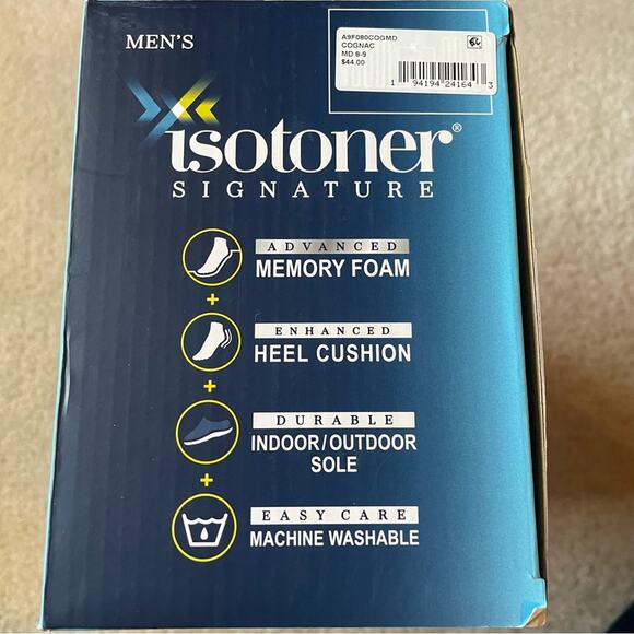 Isotoner Signature Memory Foam Slippers Size 8-9 Medium NWT - Picture 10 of 13